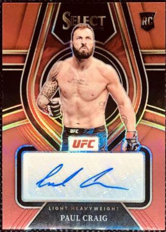 Paul Craig 2022 Panini Select UFC Rookie Signatures #5 Red