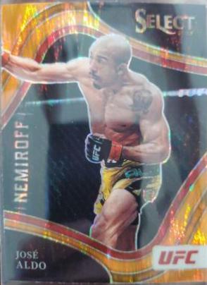 José Aldo 2022 Panini Select UFC Octagonside #235 Orange Flash