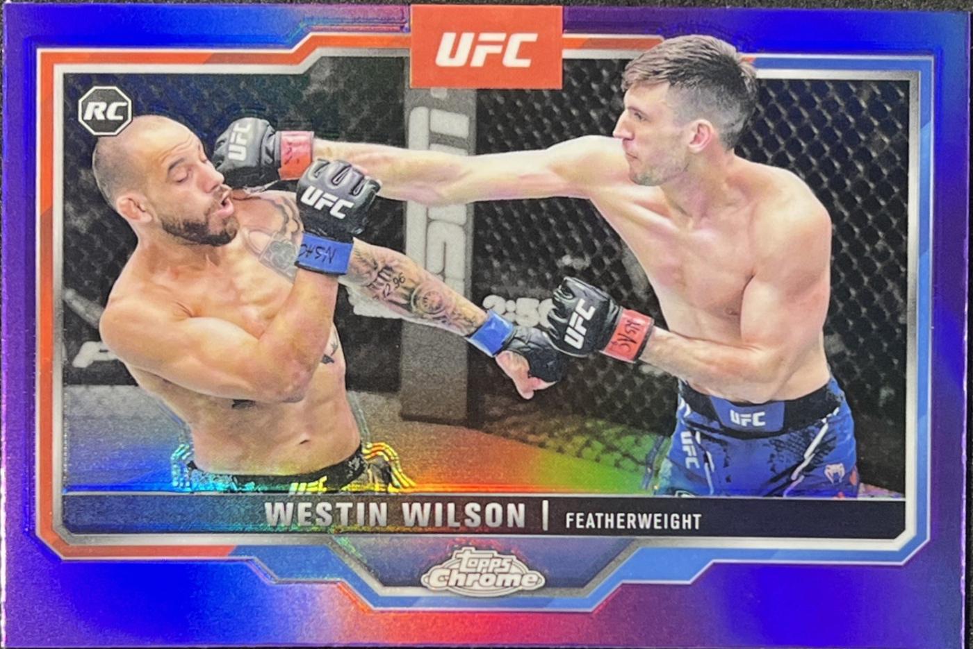 Westin Wilson 2025 Topps Chrome UFC Base #108 Purple Refractor