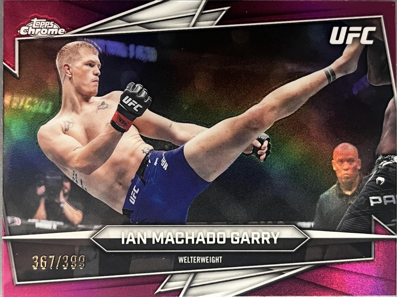 Ian Machado Garry 2026 Topps Chrome UFC Base #93 Magenta Refractor
