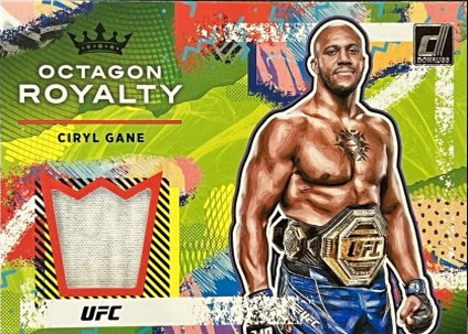 Ciryl Gane 2022 Panini Donruss UFC Octagon Royalty #54 Prime