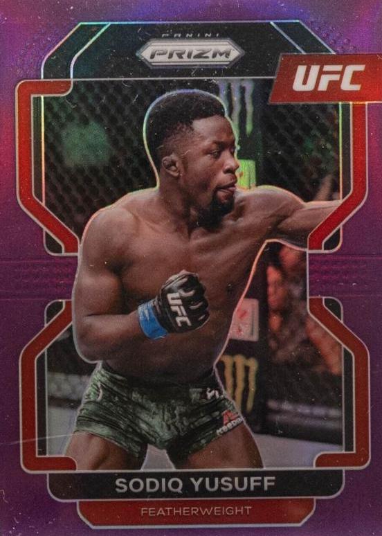 Sodiq Yusuff 2022 Panini Prizm UFC Base #192 Purple