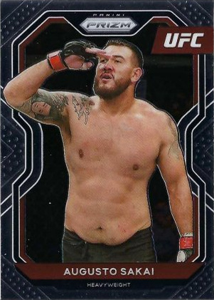Augusto Sakai 2021 Panini Prizm UFC Base #18 White Sparkle