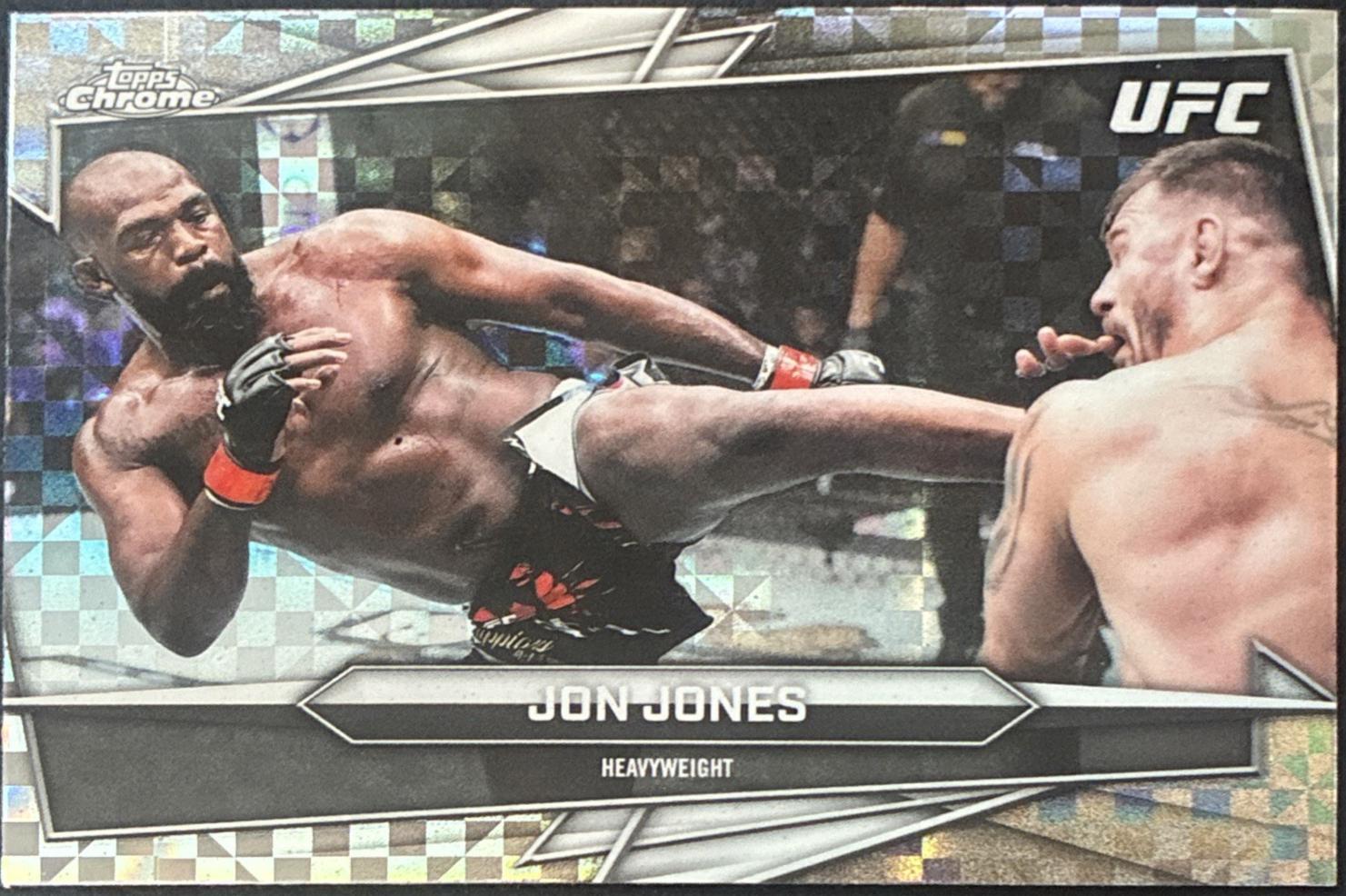Jon Jones 2026 Topps Chrome UFC Base #36 X-fractor