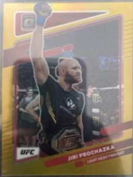 Jiri Prochazka 2022 Panini Donruss Optic UFC Base #86 Gold