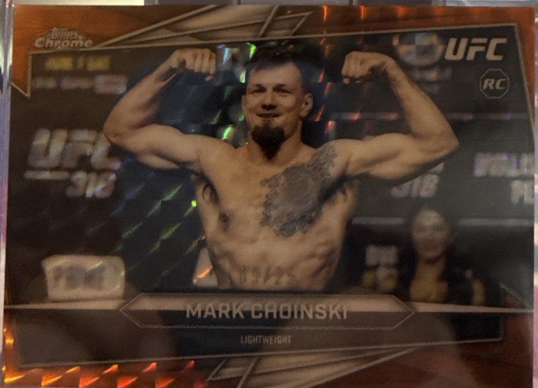 Mark Choinski 2026 Topps Chrome UFC Base #102 Orange Refractor