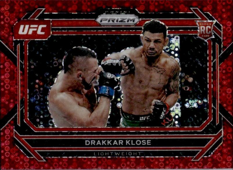 Drakkar Klose 2023 Panini Prizm Under Card UFC Base #100 Red