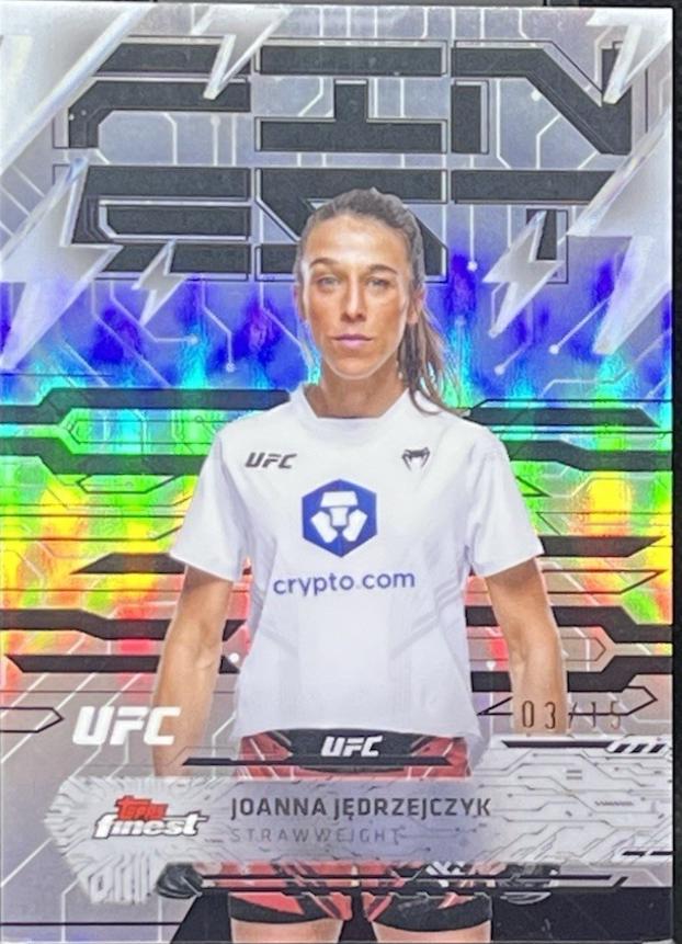 Joanna Jędrzejczyk 2025 Topps Finest UFC Base Rare #269 Superfractor