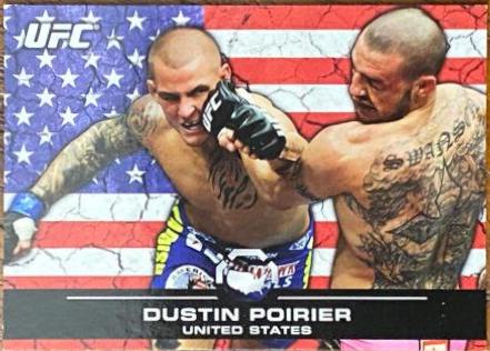 Dustin Poirier 2013 Topps UFC Bloodlines Base #113 Flag