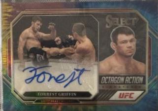 Forrest Griffin 2023 Panini Select UFC Octagon Action Signatures #12 Black