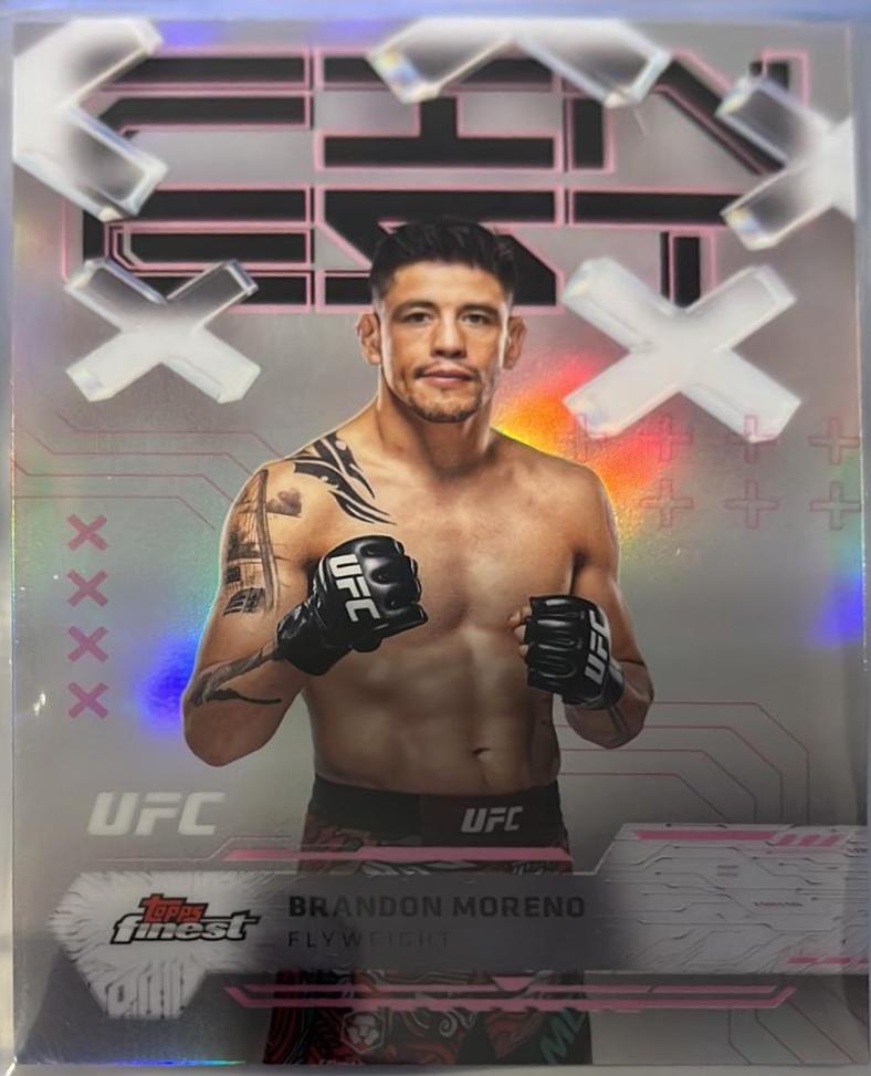 Brandon Moreno 2025 Topps Finest UFC Base Common #58 Refractor