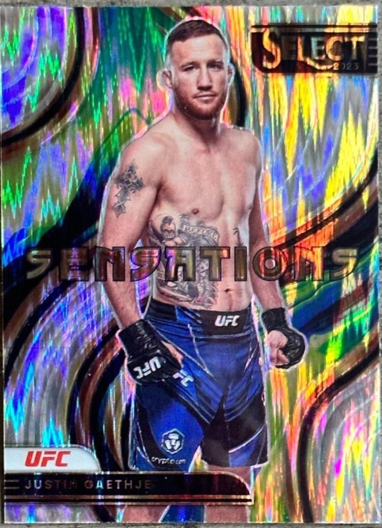 Justin Gaethje 2023 Panini Select UFC Sensations #27 Flash