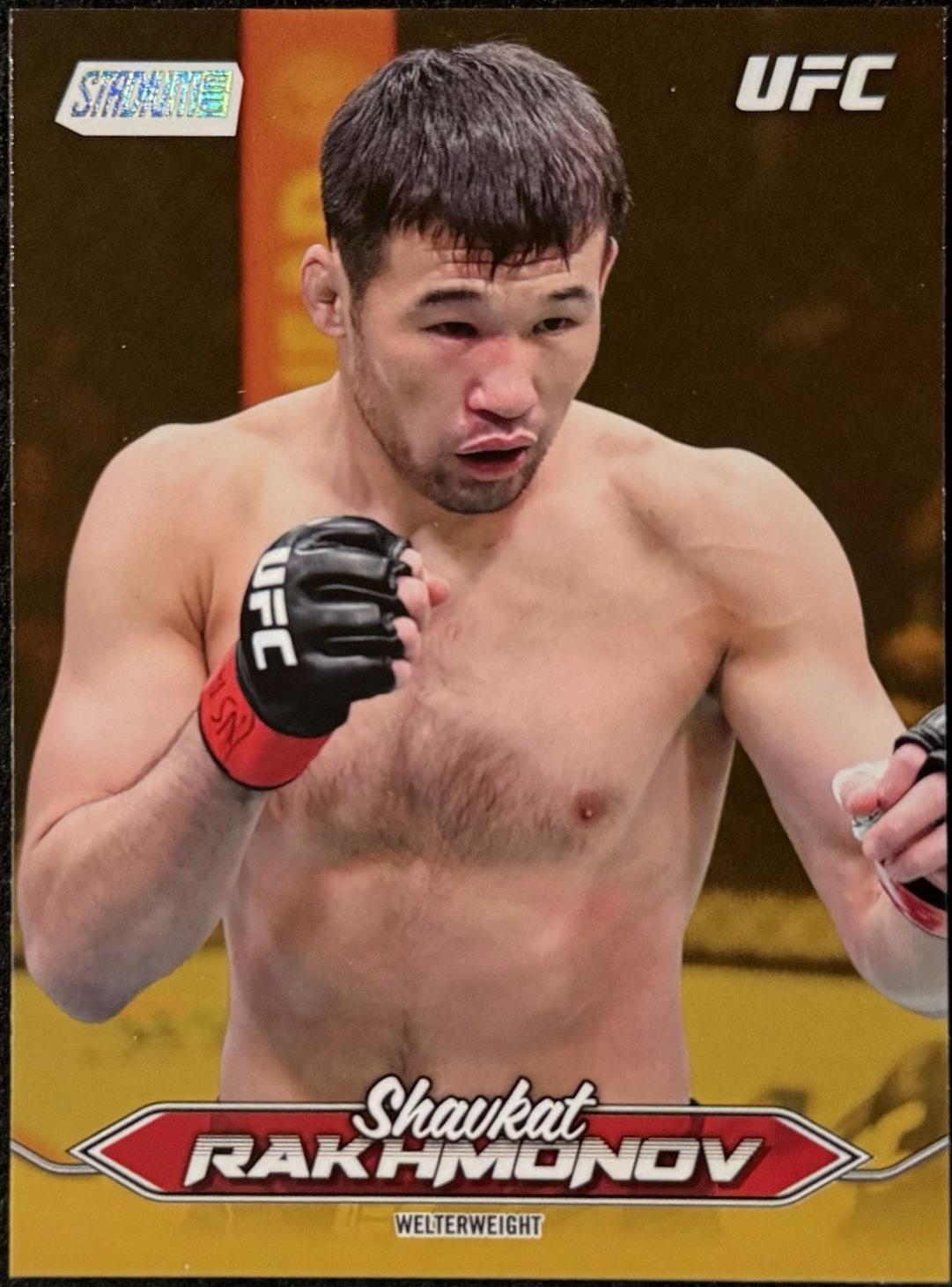 Shavkat Rakhmonov 2025 Topps Stadium Club UFC Base #117 Orange