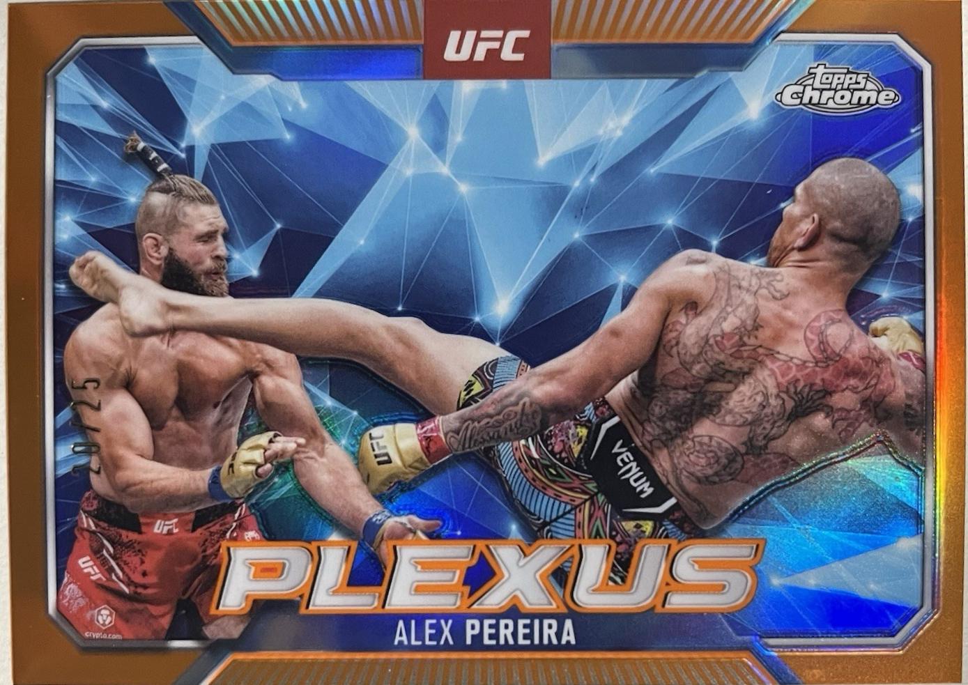 Alex Pereira 2025 Topps Chrome UFC Plexus #PLX-13 Orange