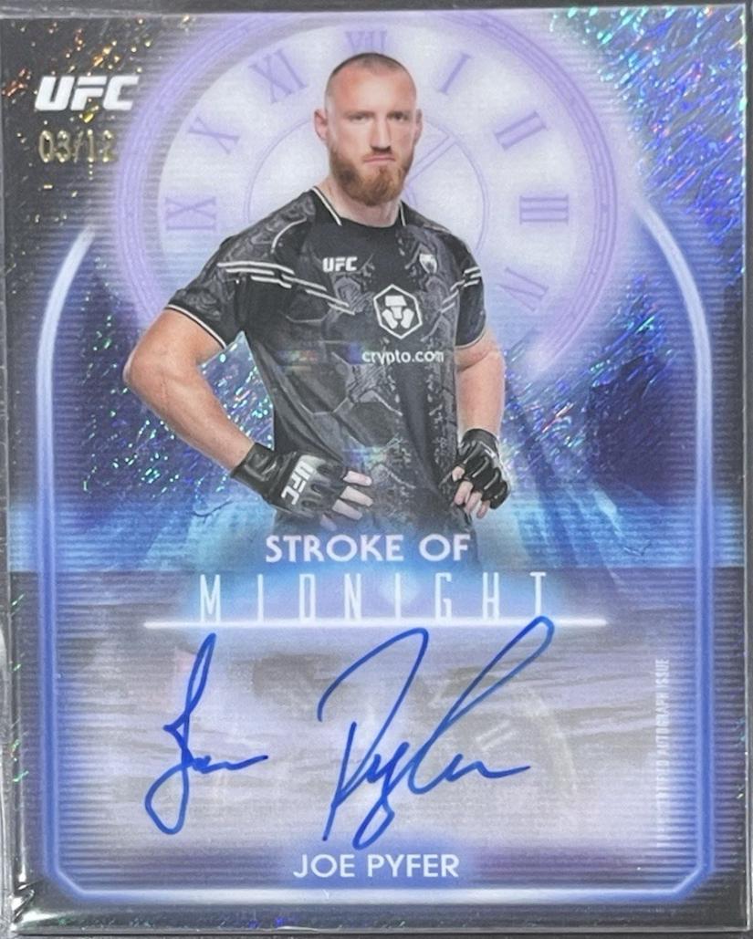 Joe Pyfer 2025 Topps Midnight UFC Stroke of Midnight Autographs #SMA-JP Midnight