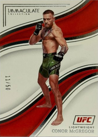 Conor McGregor 2023 Panini Immaculate Collection UFC Base #67 Purple