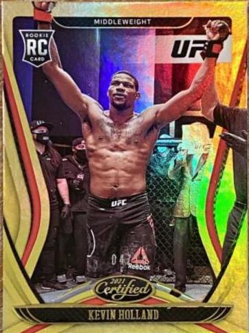 Kevin Holland 2021 Panini Chronicles UFC Base Certified #140 Asia Gold