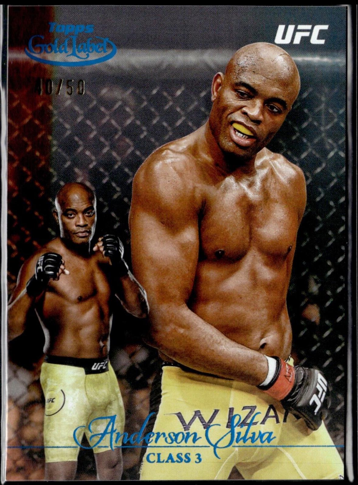 Anderson Silva 2024 Topps Gold Label UFC Base Class III #80 Blue