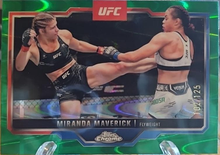 Miranda Maverick 2025 Topps Chrome UFC Base #5 Green Wave