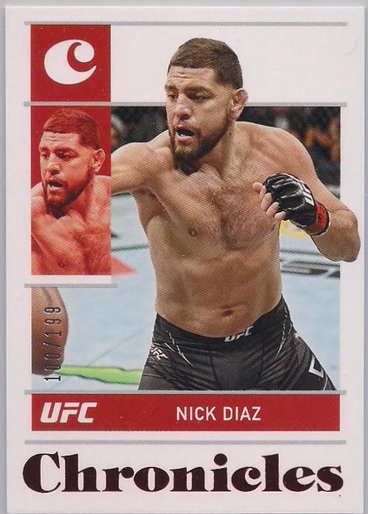 Nick Diaz 2022 Panini Chronicles UFC Base Chronicles #5 Red