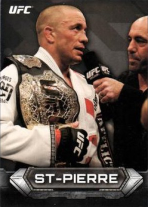 Georges St-Pierre 2014 Topps UFC Knockout Base #100 Red