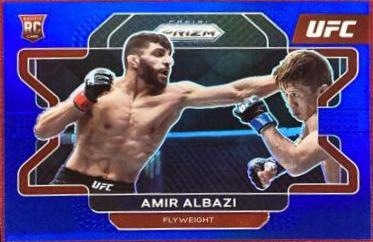 Amir Albazi 2022 Panini Prizm UFC Base #75 Blue