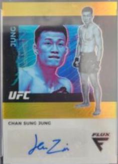 Chan Sung Jung 2022 Panini Chronicles UFC Flux Auto #24 Black