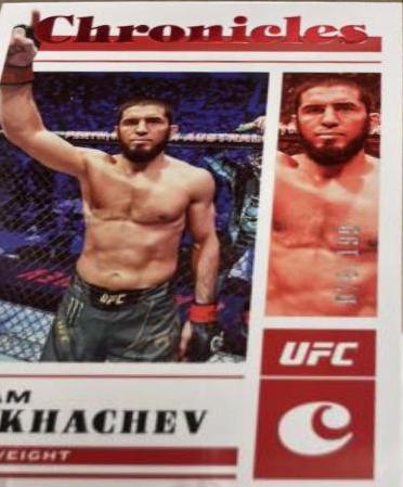 Islam Makhachev 2023 Panini Chronicles UFC Base Chronicles #26 Red