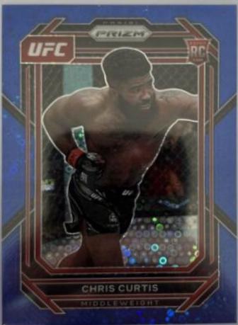Chris Curtis 2023 Panini Prizm Under Card UFC Base #105 Blue