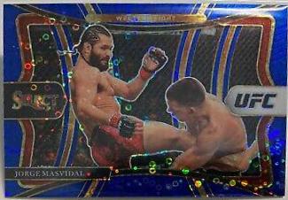 Jorge Masvidal 2021 Panini Select UFC Premier Level #142 Blue Disco