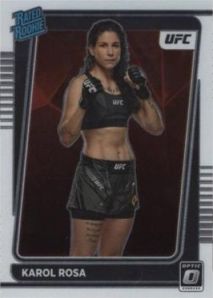 Karol Rosa 2022 Panini Donruss Optic UFC Base #102 Gold Vinyl