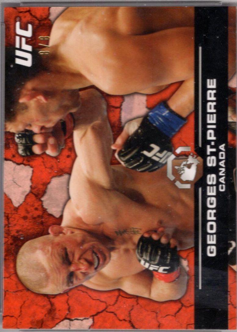 Georges St-Pierre 2013 Topps UFC Bloodlines Base #100 Red
