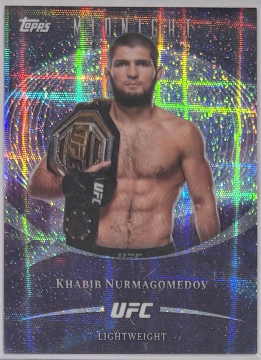 Khabib Nurmagomedov 2026 Topps Midnight UFC Base #8 Moon Beam
