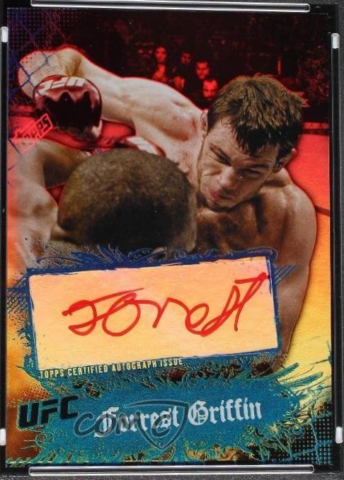 Forrest Griffin 2010 Topps UFC Main Event Fighter Autographs #62 Silver