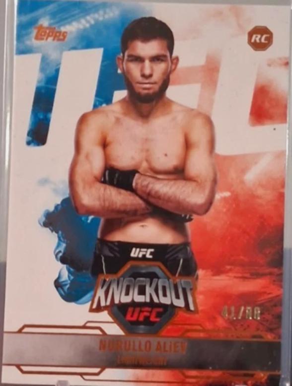 Nurullo Aliev 2025 Topps Knockout UFC Base #66 Orange