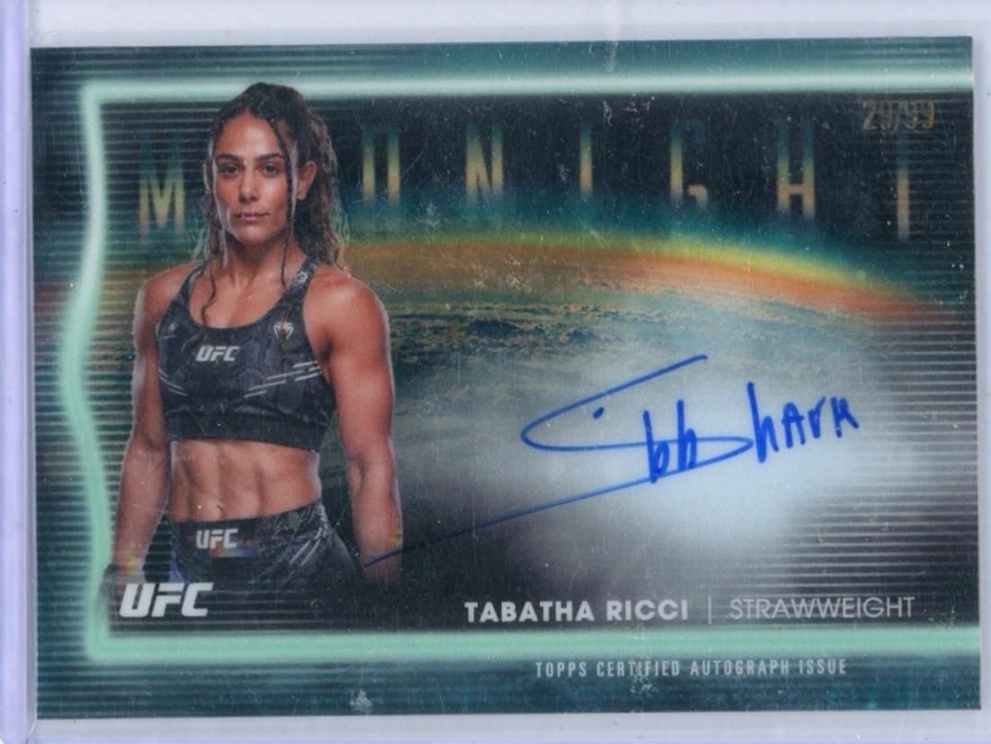 Tabatha Ricci 2025 Topps Midnight UFC Horizon Signatures #HNS-TR Twilight