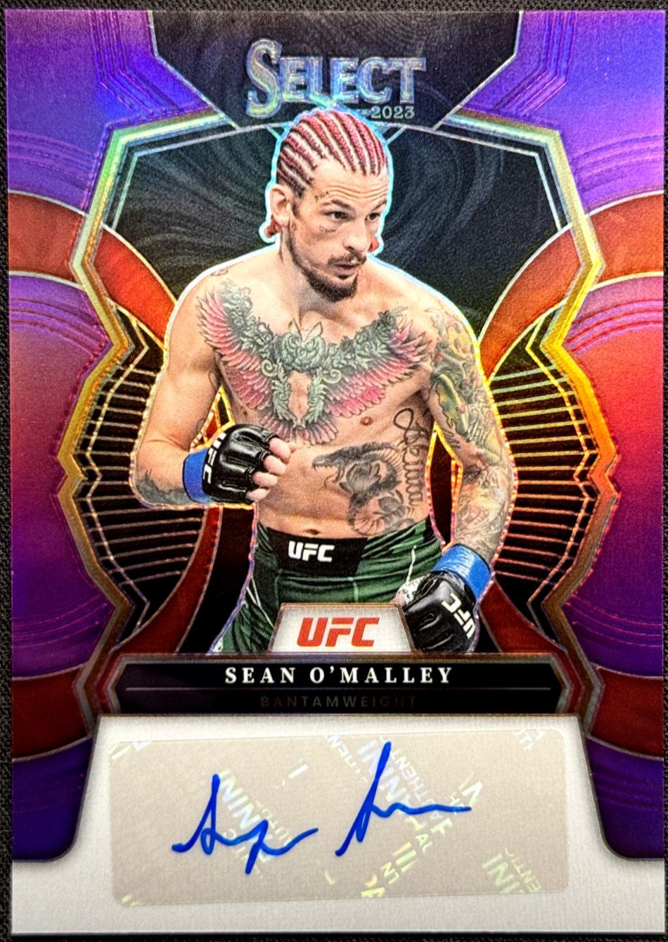 Sean O'Malley 2023 Panini Select UFC Signatures #16 Purple