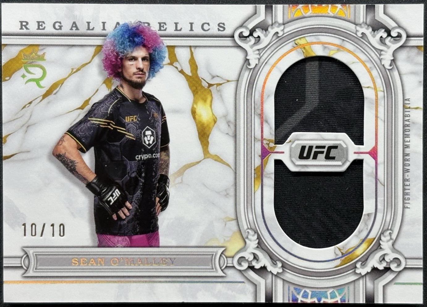 Sean O'Malley 2024 Topps Royalty UFC Regalia Relics #RAR-31 Gold