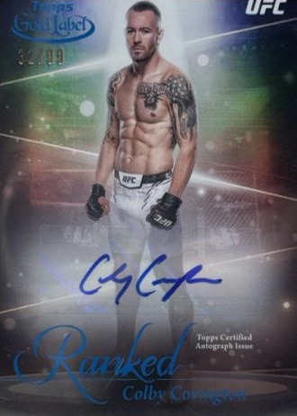 Colby Covington 2024 Topps Gold Label UFC Ranked Ink #RIK-CCV Gold