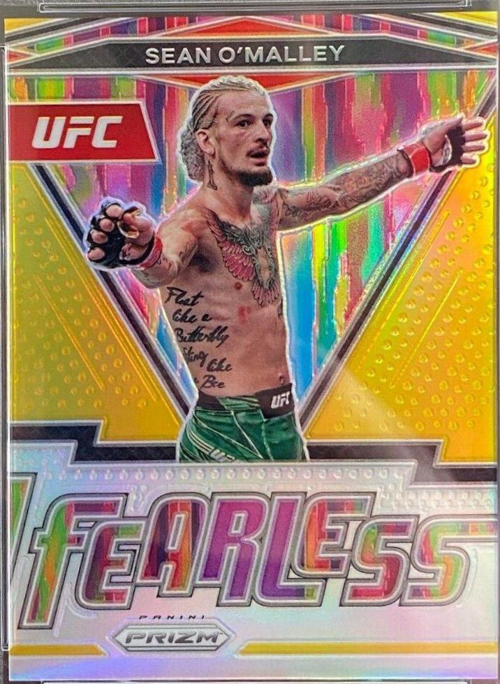 Sean O'Malley 2022 Panini Prizm UFC Fearless #3 Gold