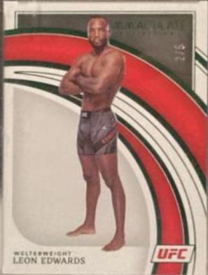 Leon Edwards 2022 Panini Immaculate UFC Base #68 Green