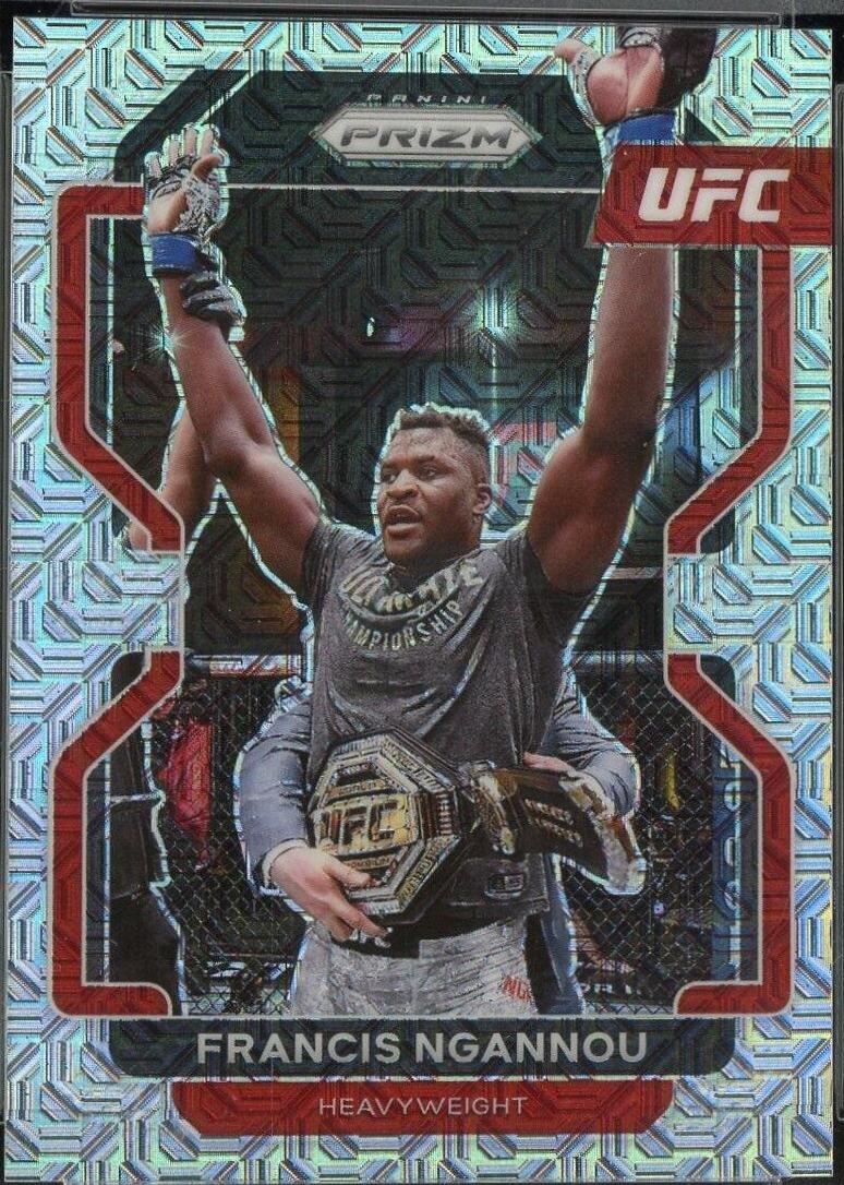 Francis Ngannou 2022 Panini Prizm UFC Base #153 Mojo