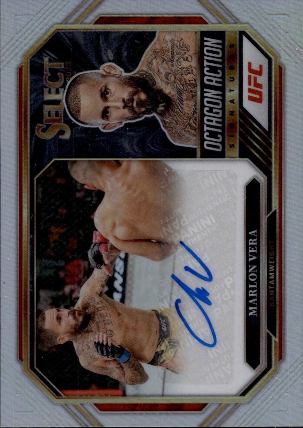 Marlon Vera 2023 Panini Select UFC Octagon Action Signatures #17 Disco