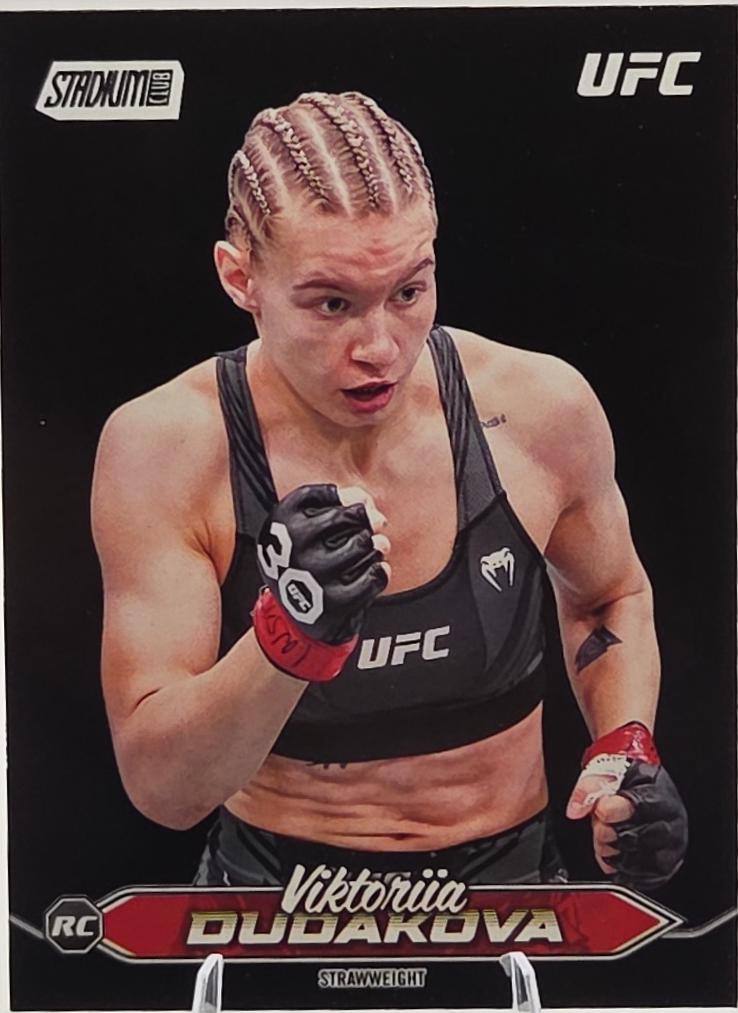 Viktoriia Dudakova 2025 Topps Stadium Club UFC Base #124 Black