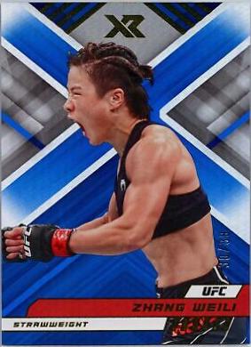 Zhang Weili 2023 Panini Chronicles UFC Base XR #283 Platinum