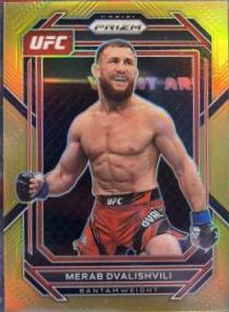 Merab Dvalishvili 2023 Panini Prizm UFC Base #172 Gold