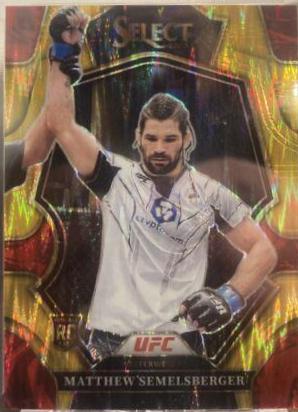 Matthew Semelsberger 2023 Panini Select UFC Premier Level #127 Gold Flash