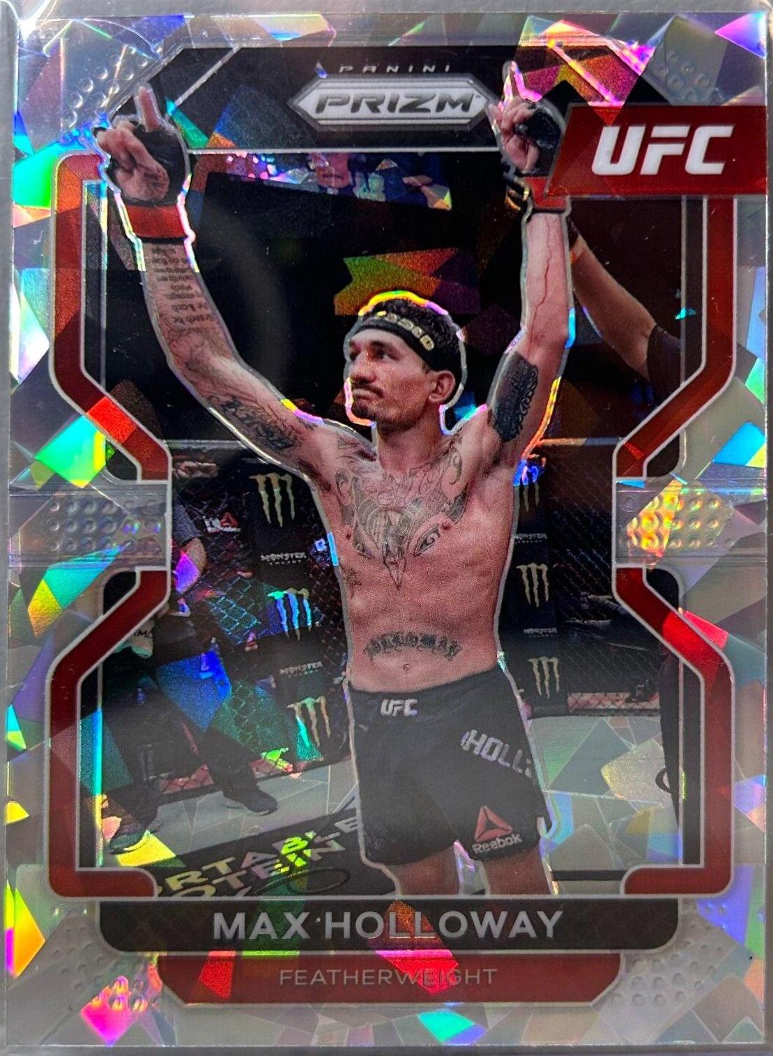 Max Holloway 2022 Panini Prizm UFC Base #188 Ice
