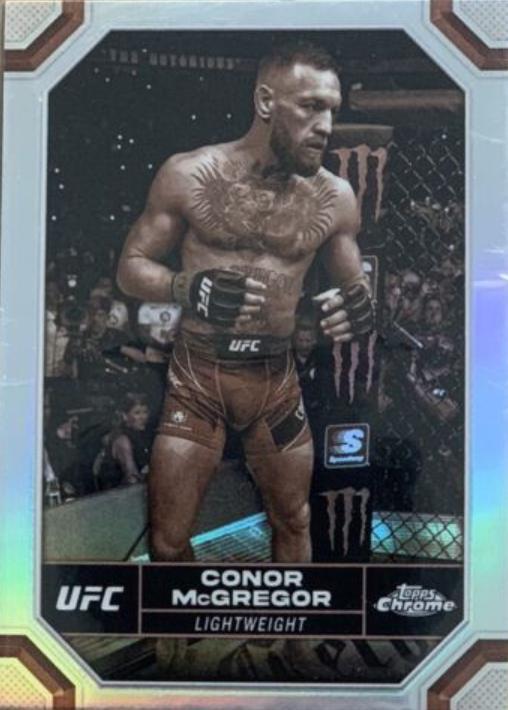 Conor McGregor 2024 Topps Chrome UFC Base #49 Sepia Refractor