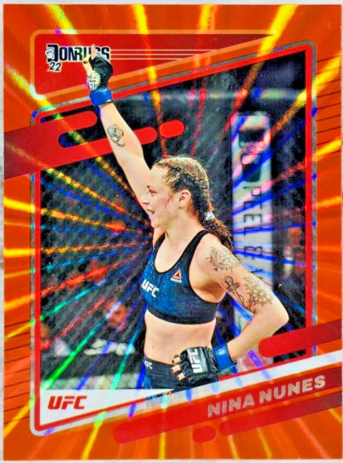 Nina Nunes 2022 Panini Donruss UFC Base #191 Orange